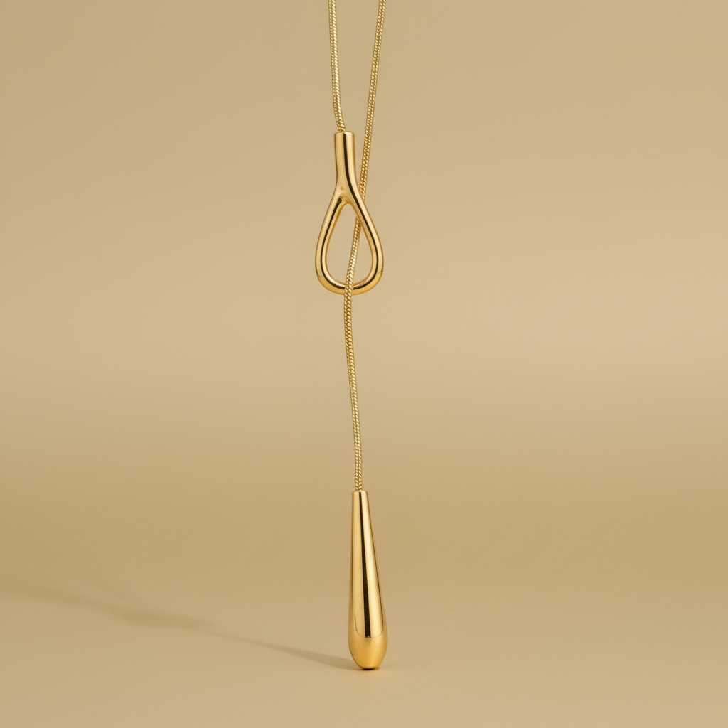 Colgante acero dorado