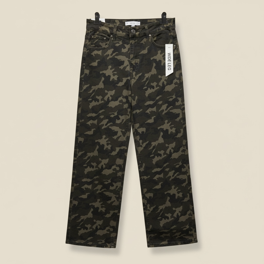 Vaquero camuflaje wide leg