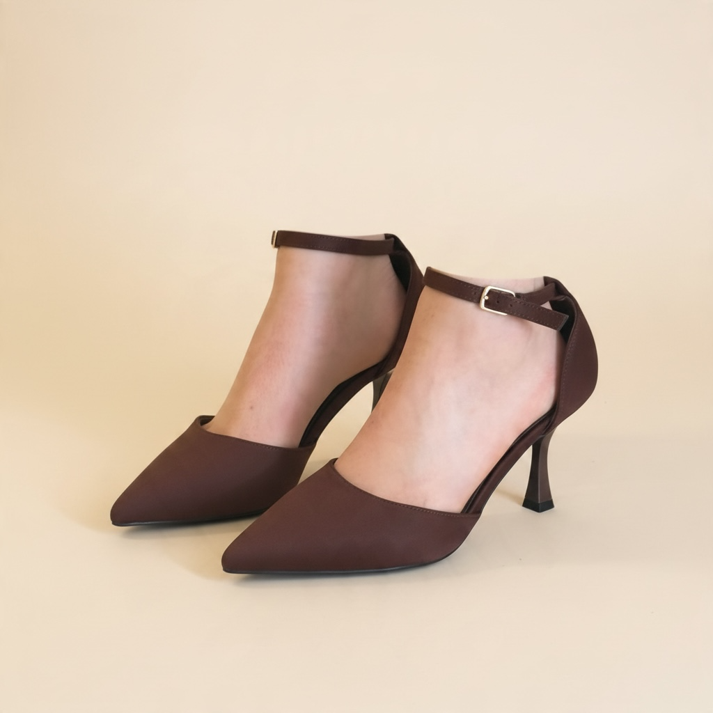 Zapato tacón marrón