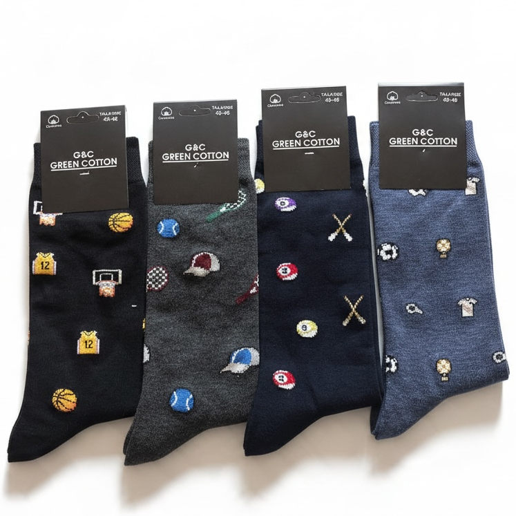Calcetines deporte talla 40/46 85% algodón