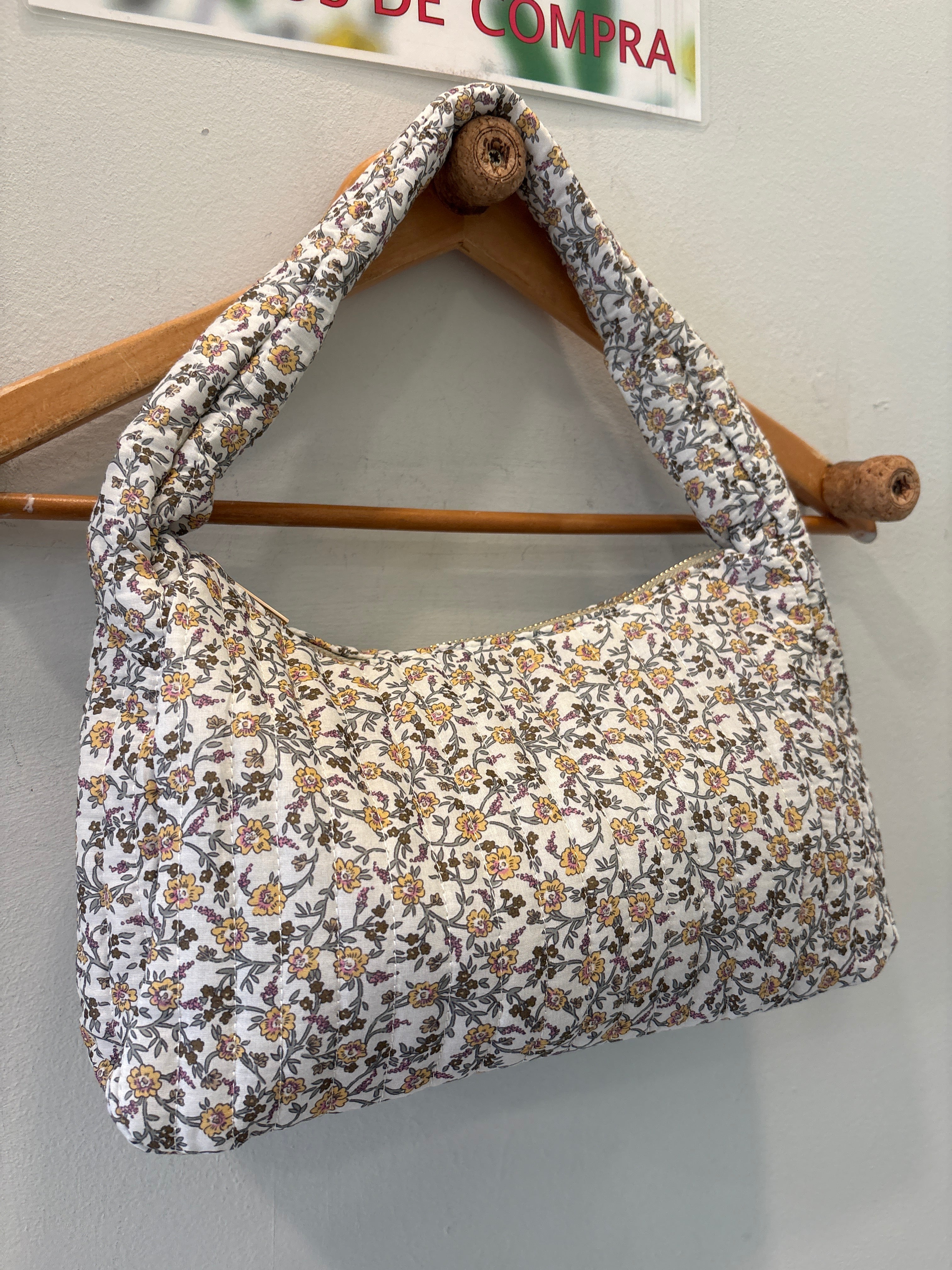 Bolso acolchado verde