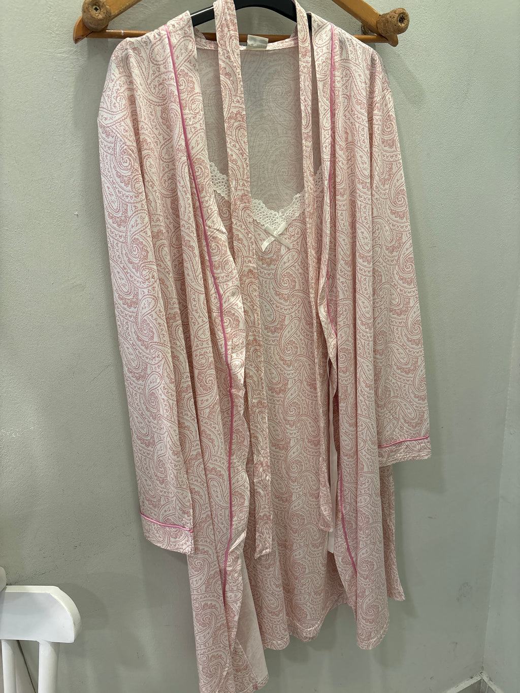 Conjunto camisón y bata 80% algodón
