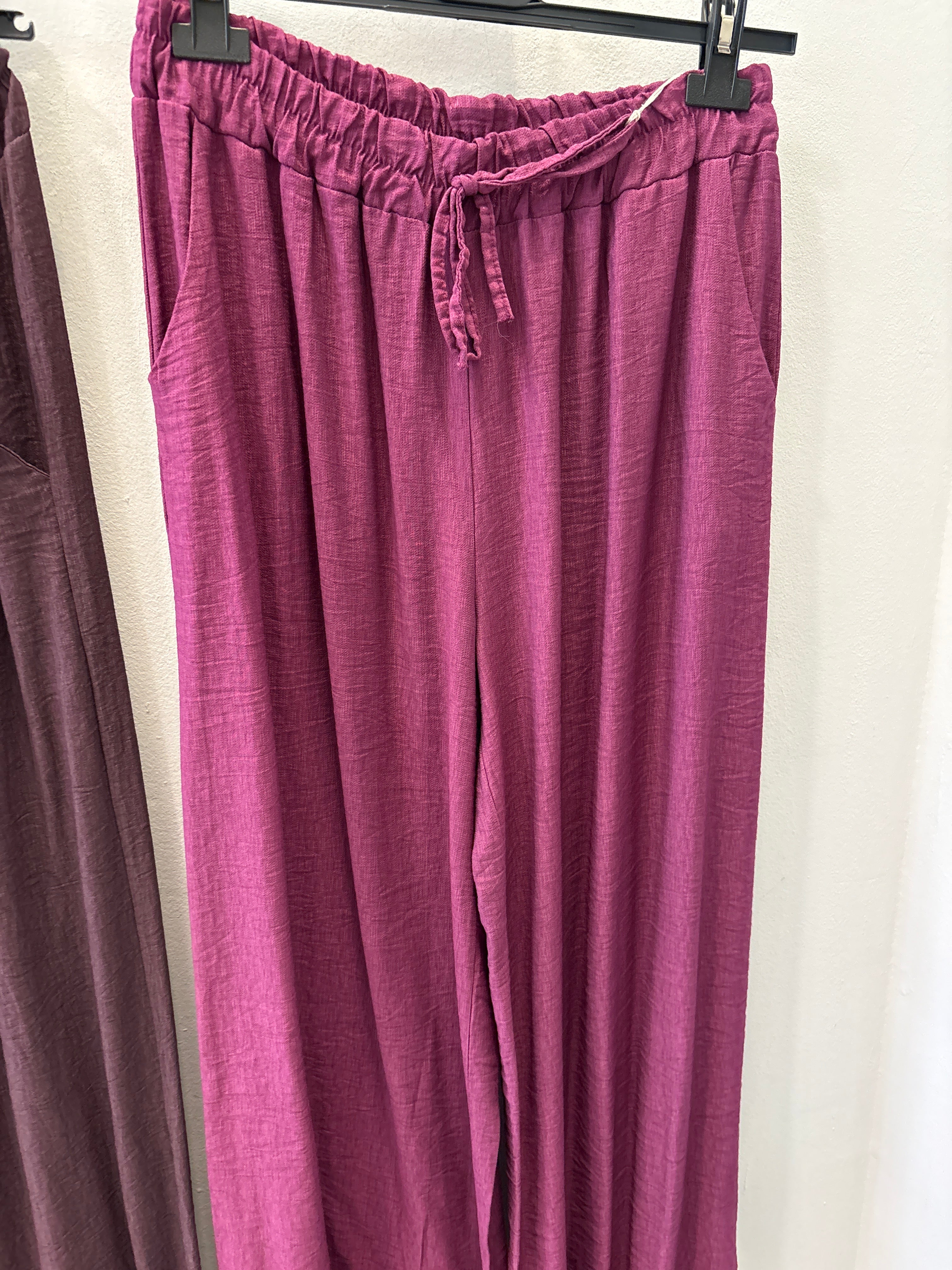 Pantalón Fluido Talla Única — Cintura Elástica