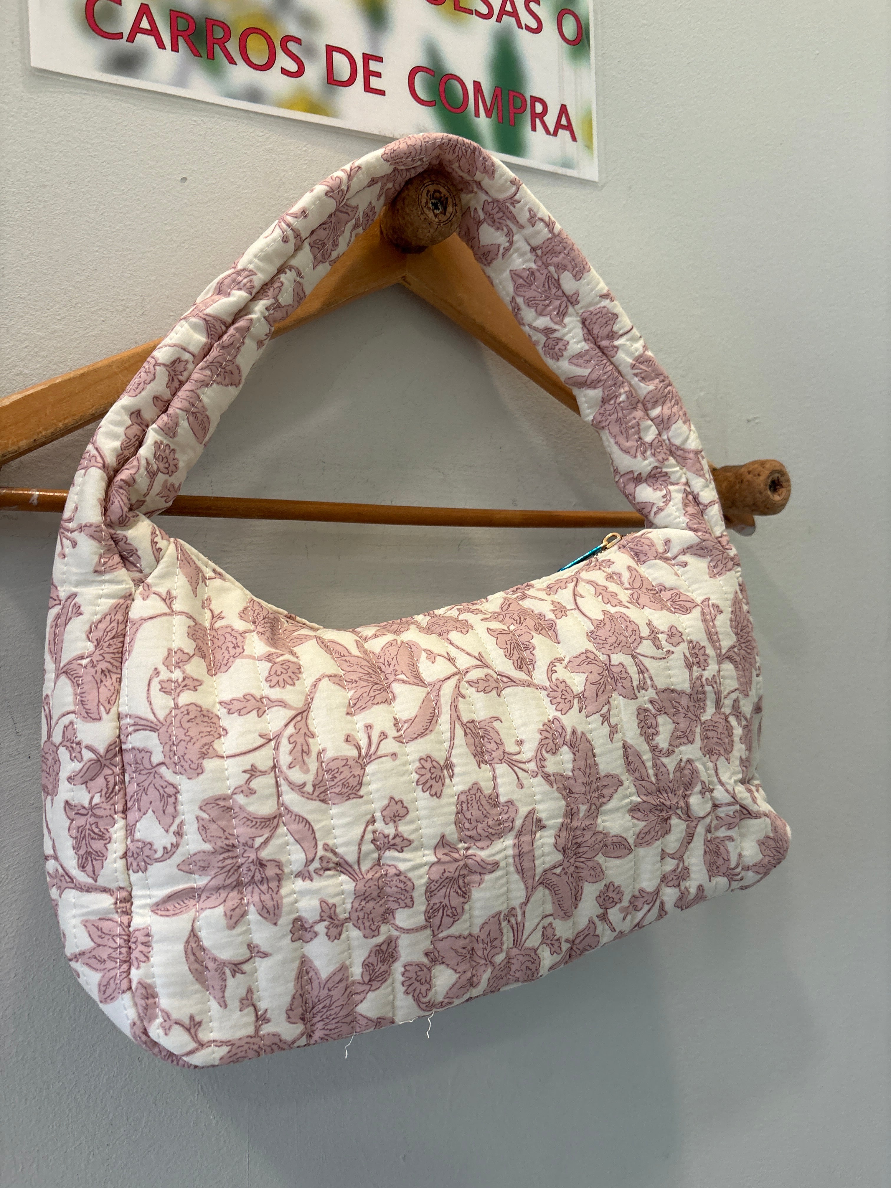 Bolso acolchado rosa