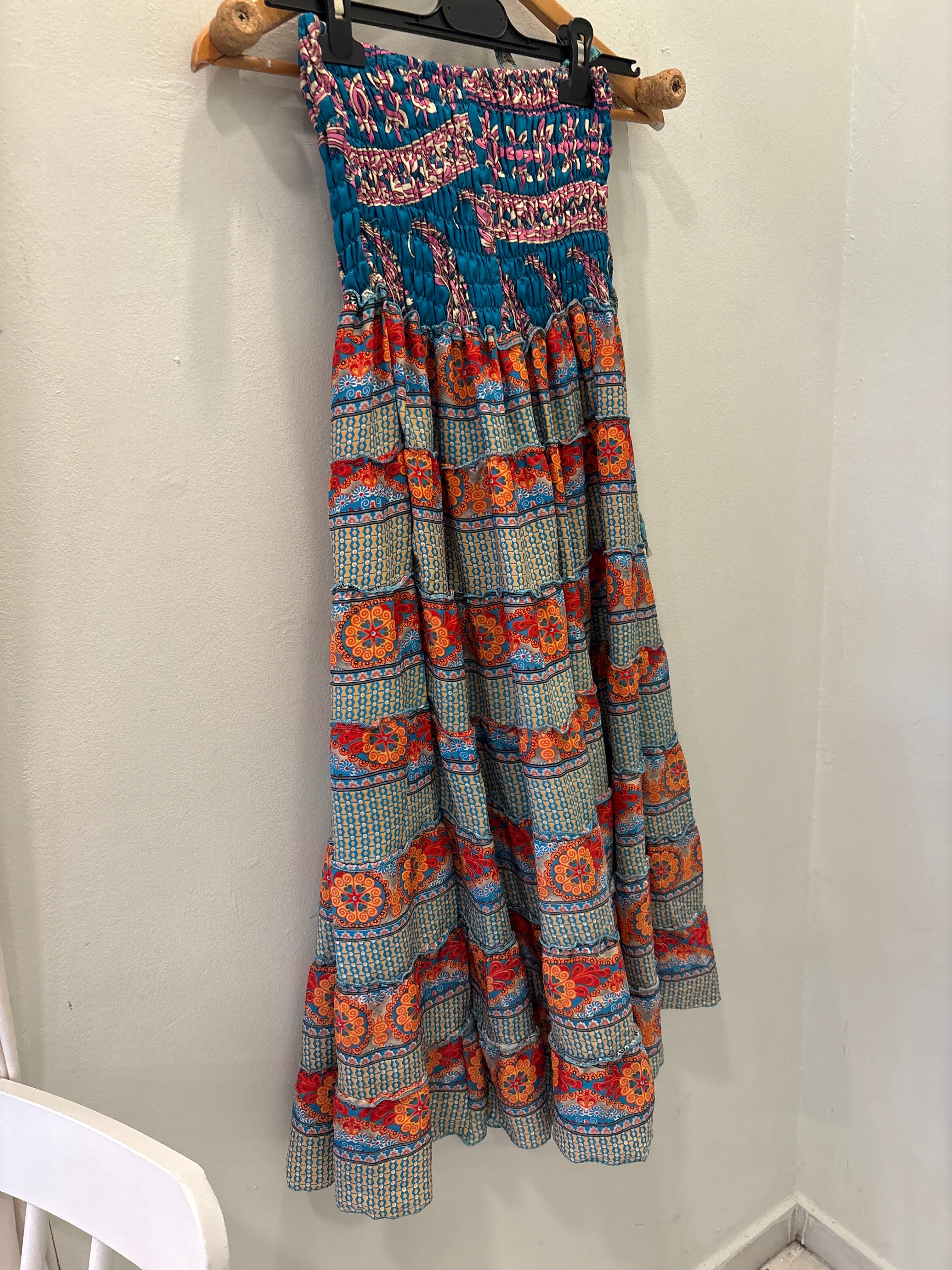 Falda india cintura elástica