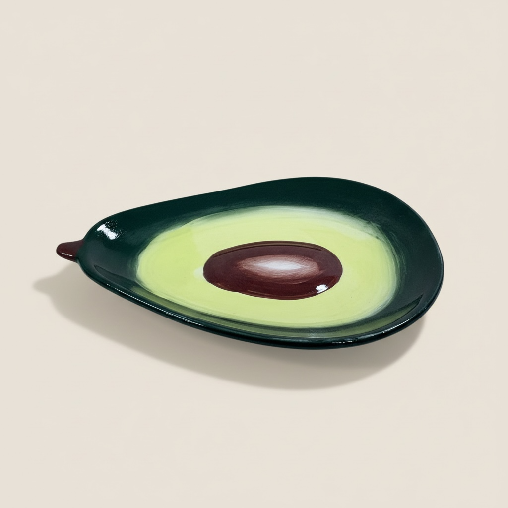Plato aguacate 16x11x2cm