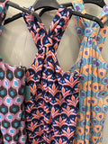 Vestido cuello corbata