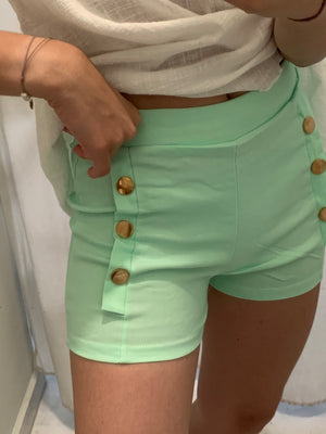 Short elástico con botones