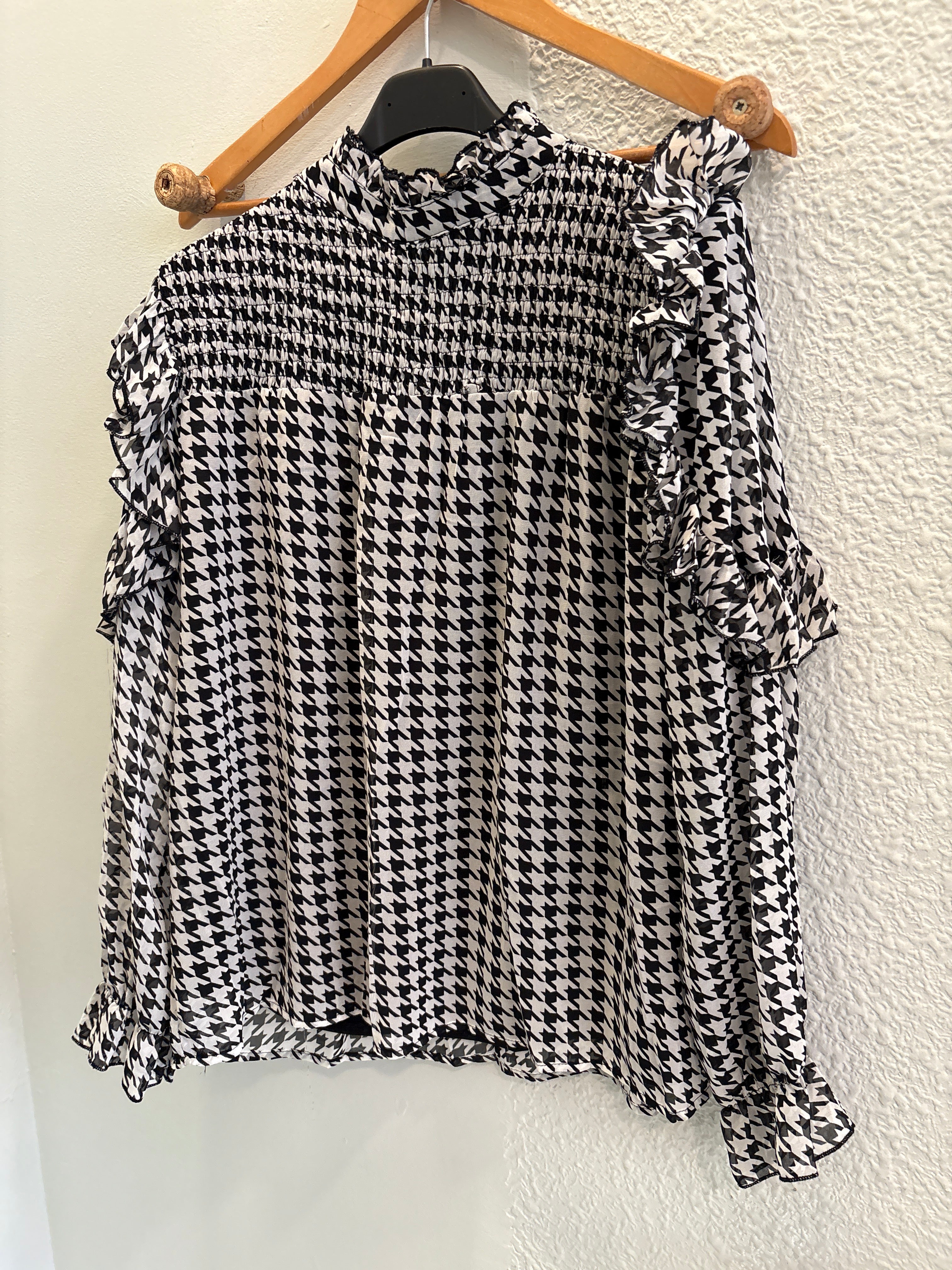 Blusa pata de gallo talla única