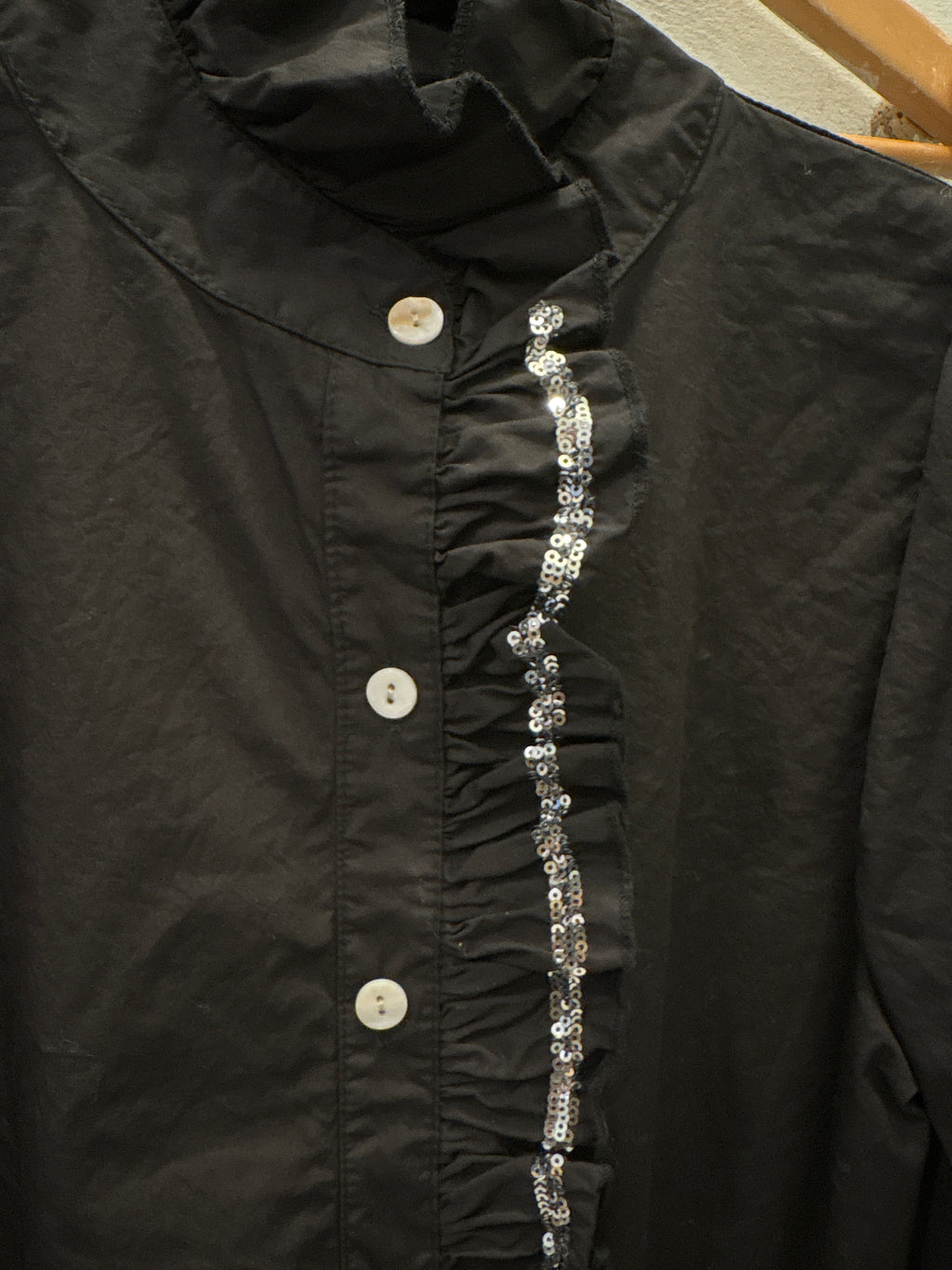 Camisa brillito negra