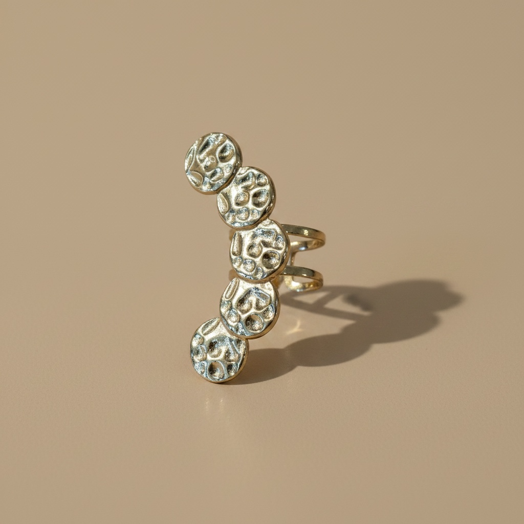 Ear cuff acero dorado