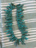 Collar coral turquesa