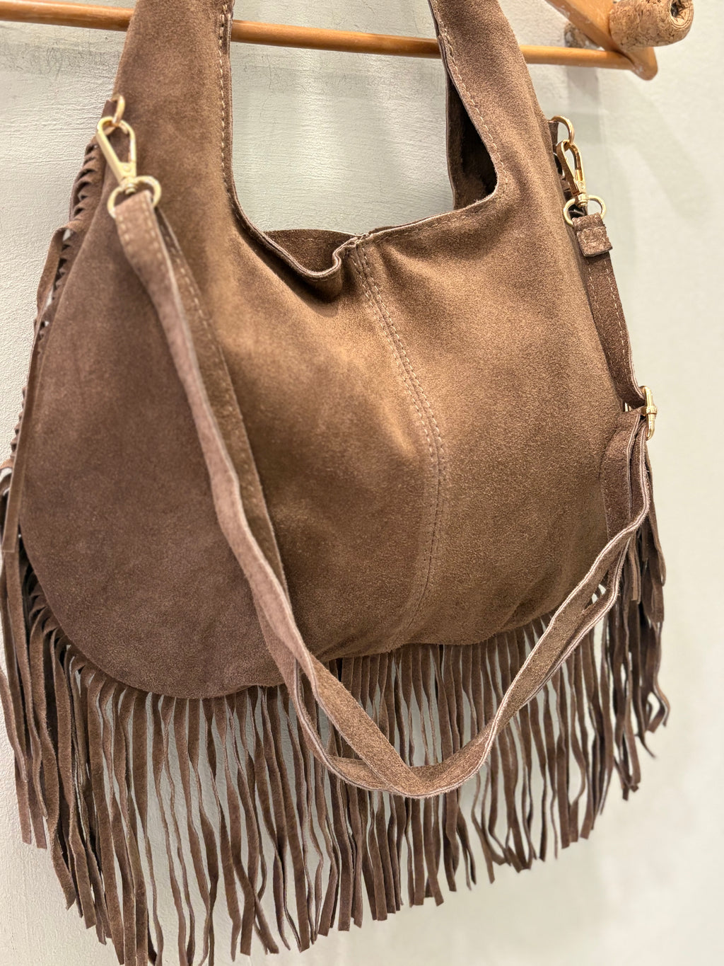 Bolso ante flecos
