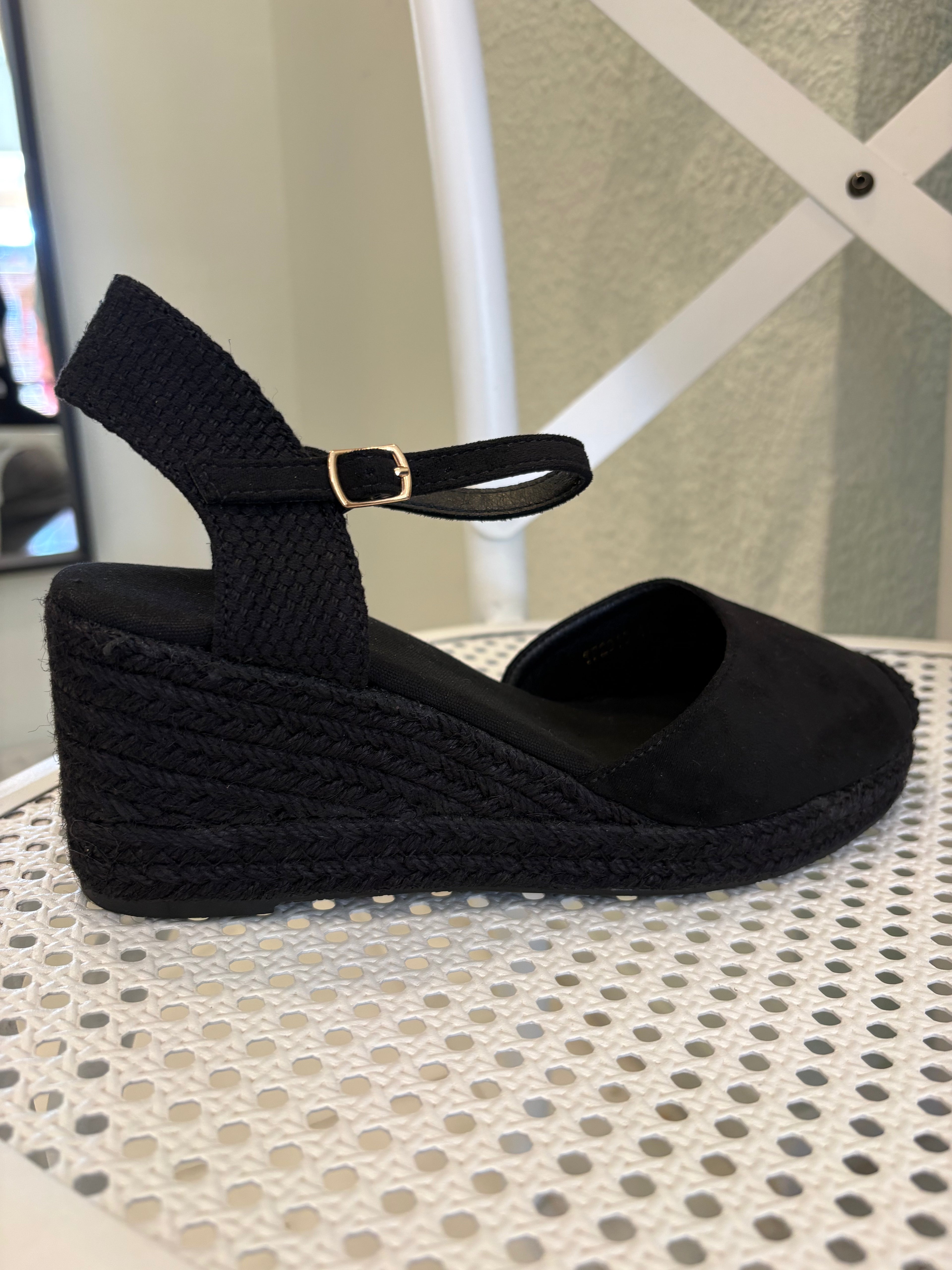 Esparto negro hebilla 6cm