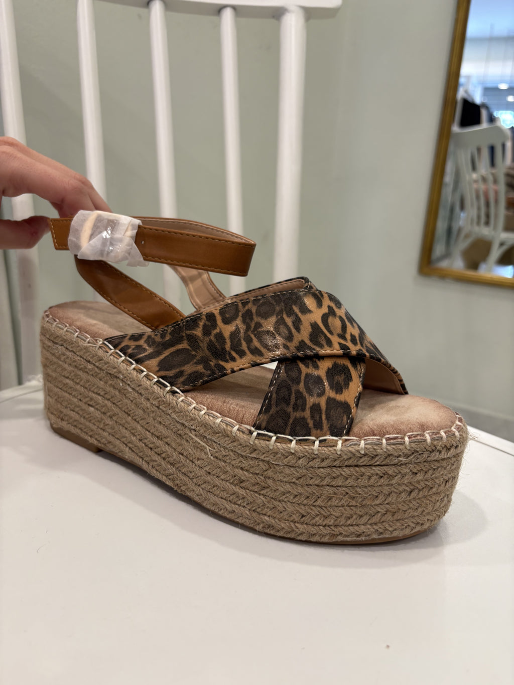 Plataforma leopardo talla 41