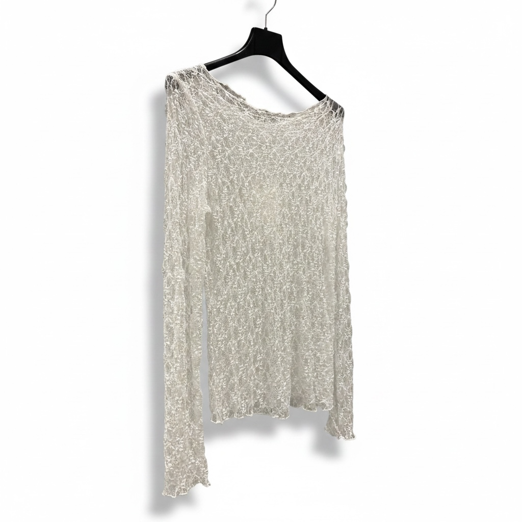 Top encaje transparente