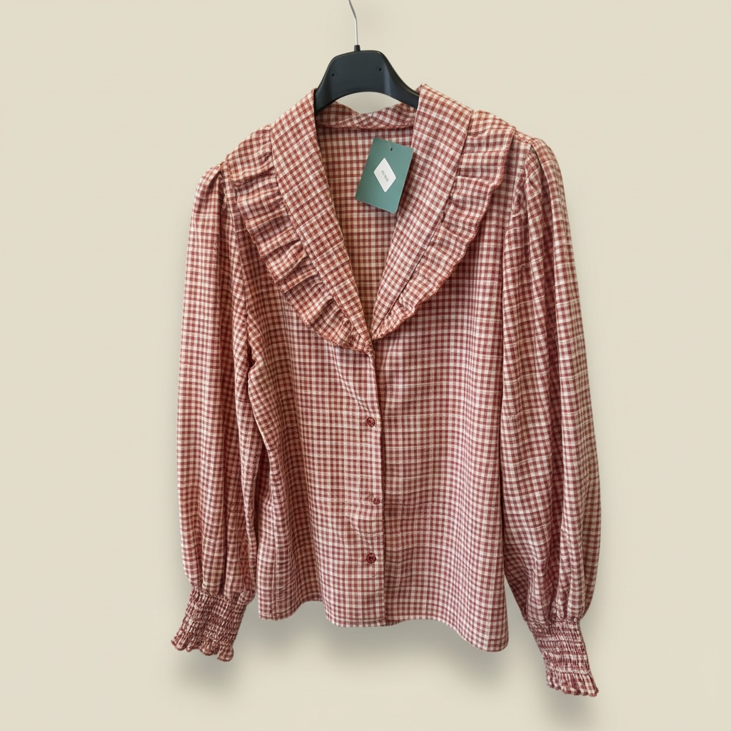 Camisa vichy volante