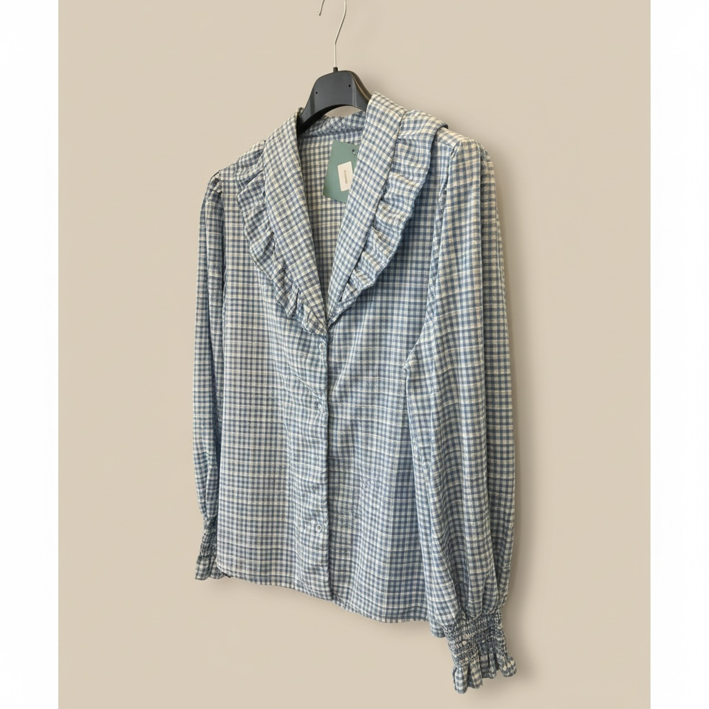 Camisa vichy volante