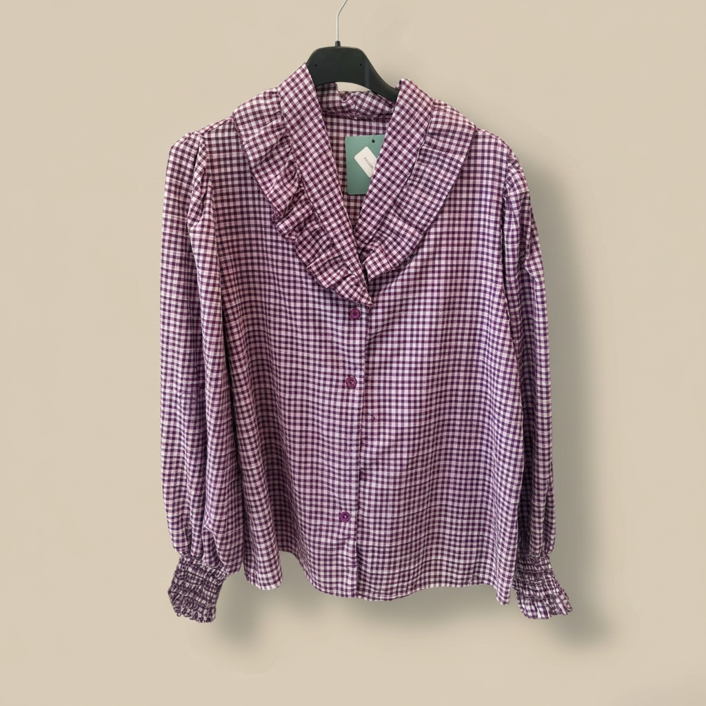 Camisa vichy volante