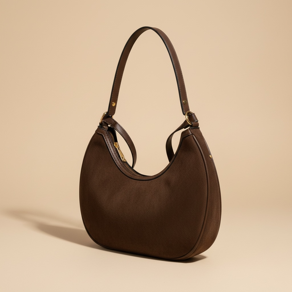 Bolso efecto ante marrón