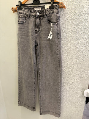 Vaquero wide leg gris