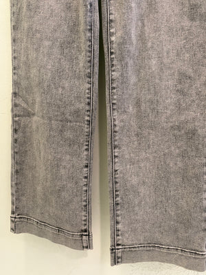 Vaquero wide leg gris