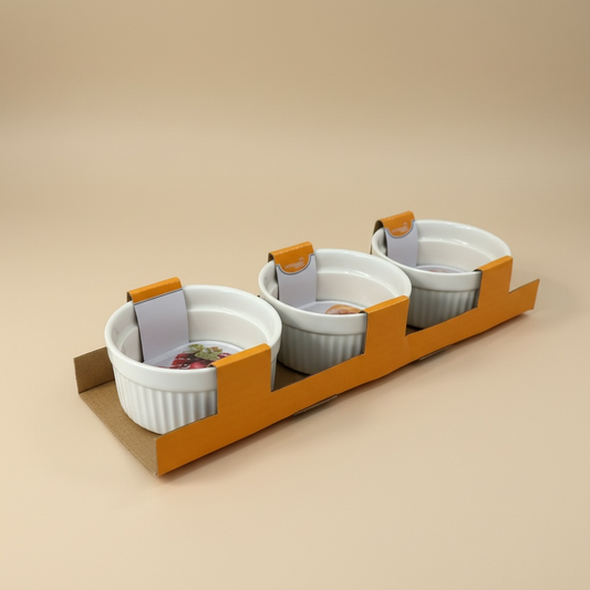 Pack 3 bols 10x10x5 cm 245ml