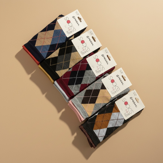 Calcetines rombo con brillo talla 35/40