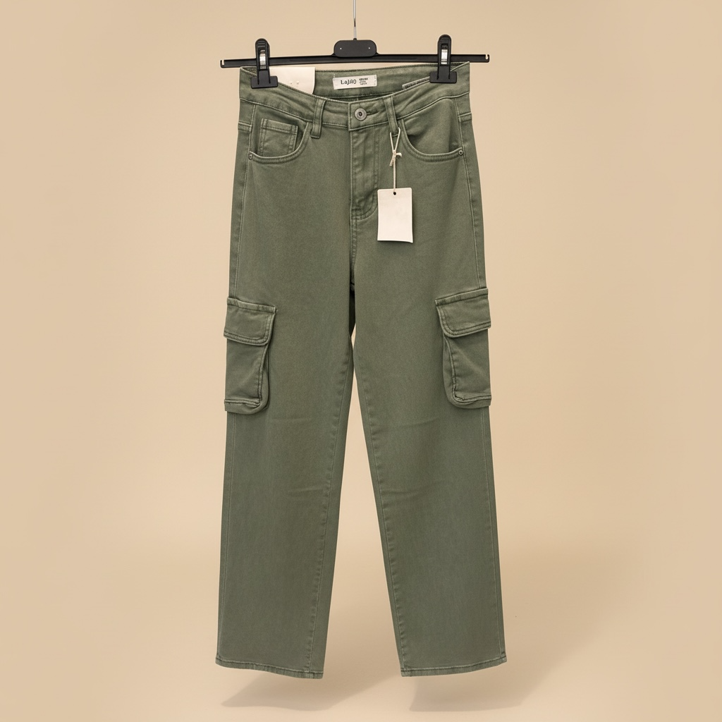 Pantalón cargo elástico