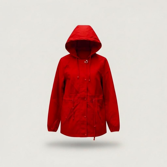 Chaqueta cortavientos roja