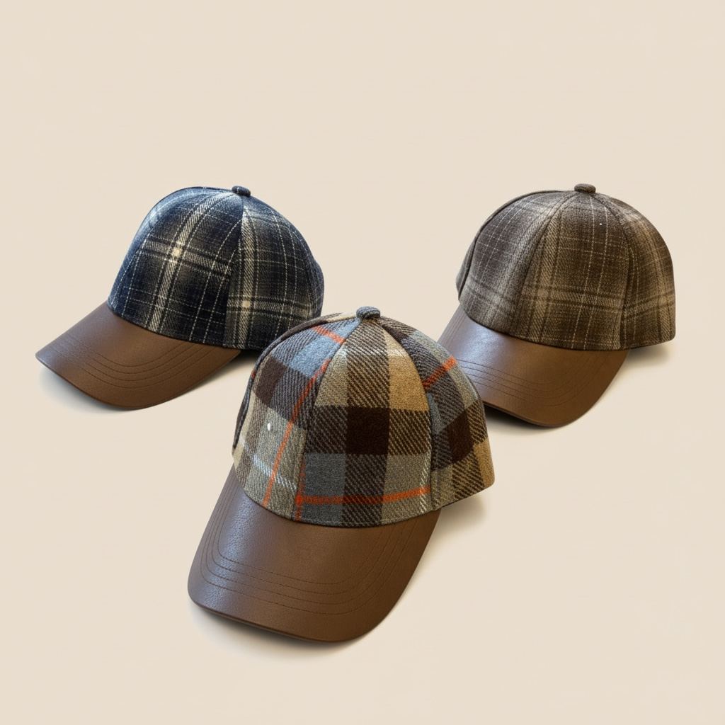 Gorra efecto piel