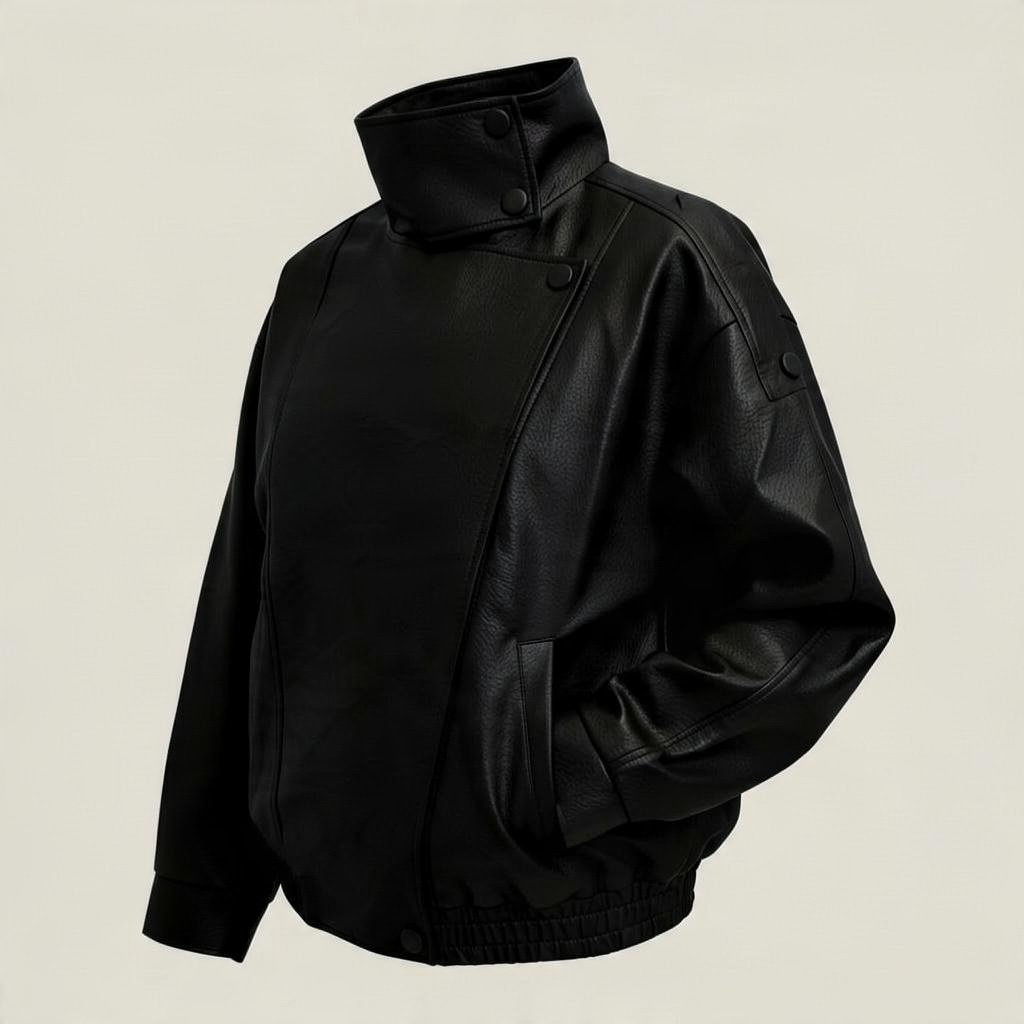 Chaqueta efecto piel