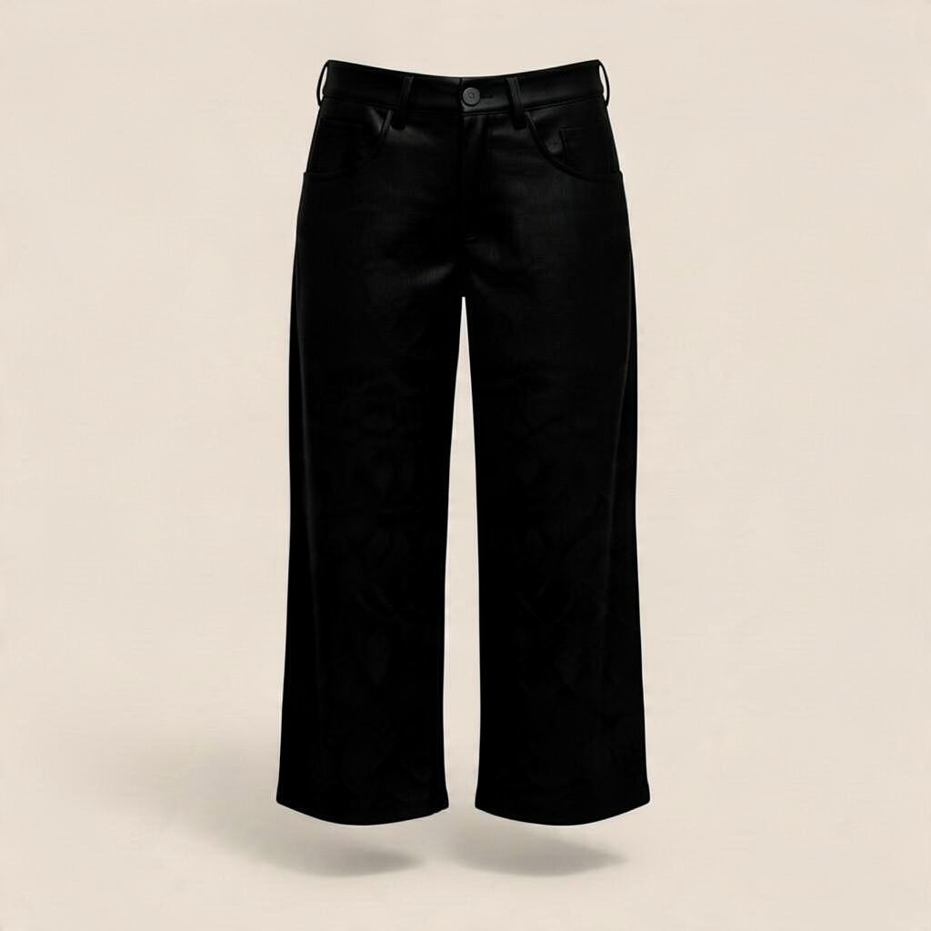 Pantalón polipiel negro