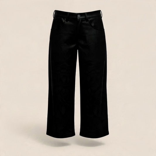 Pantalón polipiel negro