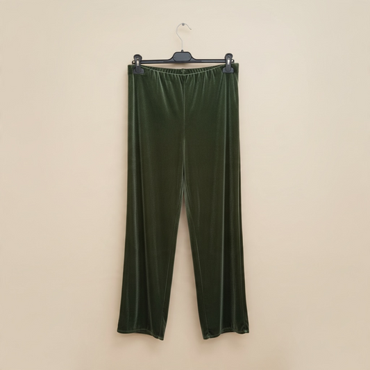 Pantalón verde terciopelo