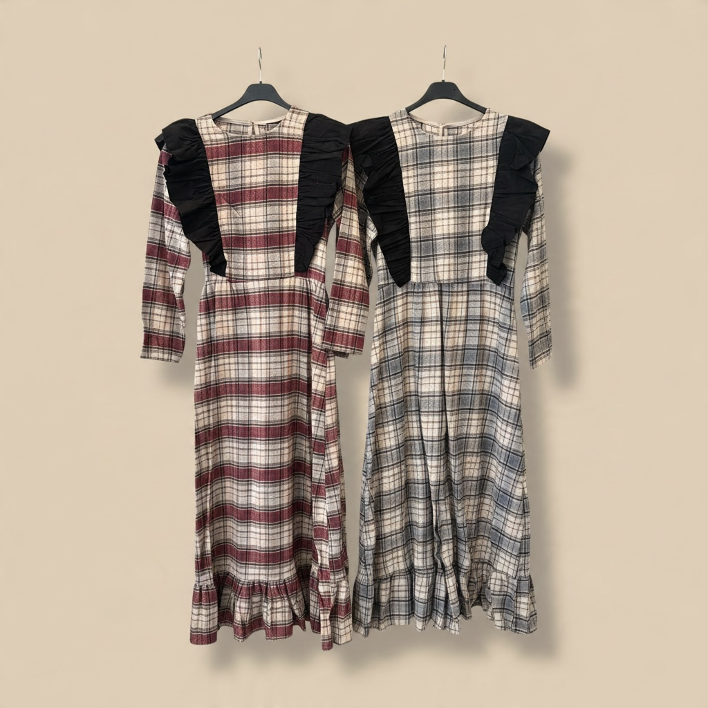 Vestido cuadros