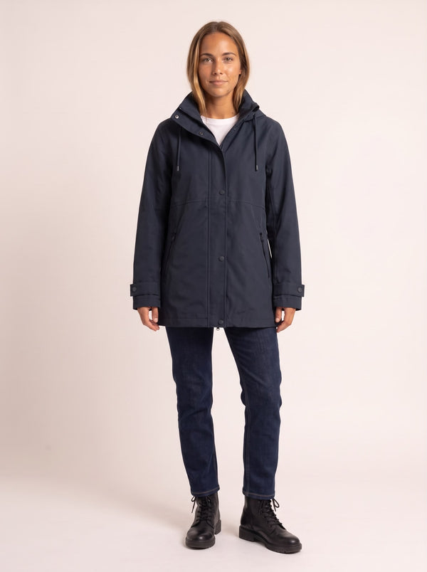 Parka Impermeable con Gorro