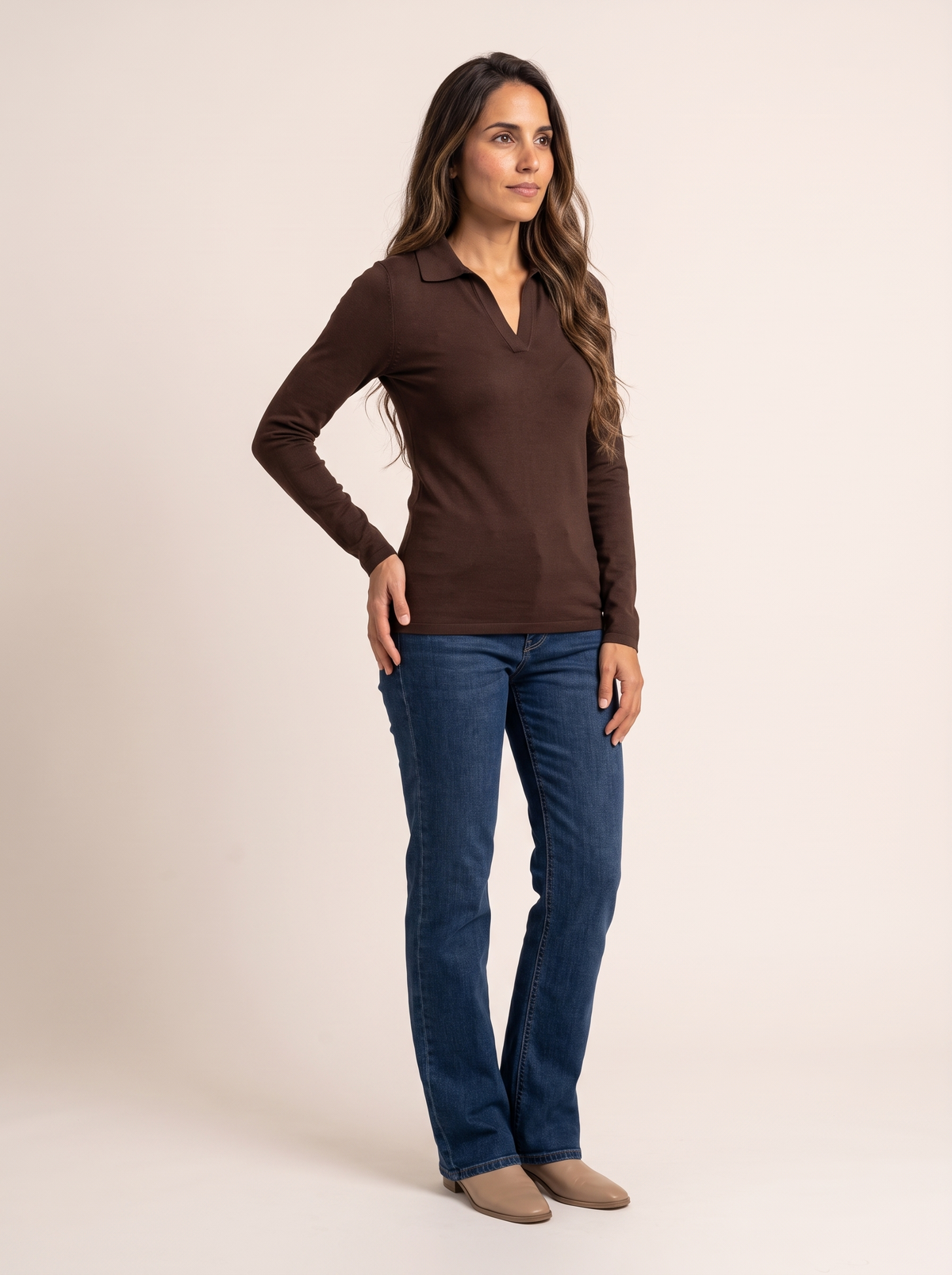 Jersey Fino Cuello Polo